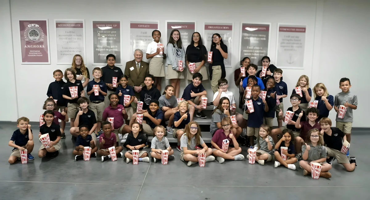 Central Florida Prep students with their A.N.C.H.O.R.S. recognition
