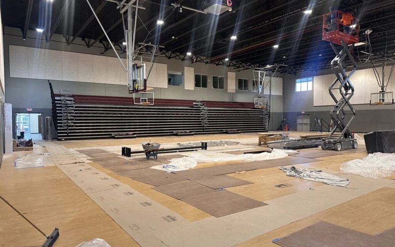 Construction of the Robert A. Flanders center at Central Florida Prep